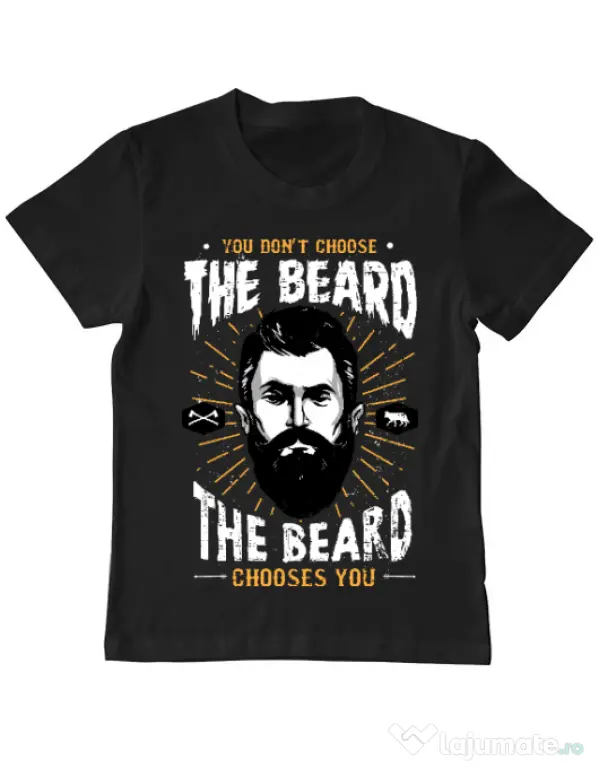 Tricou ADLER copil The beard choice Negru