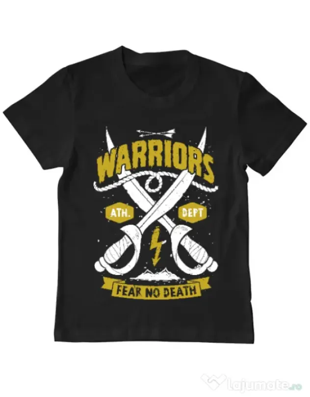 Tricou ADLER copil Warriors Negru