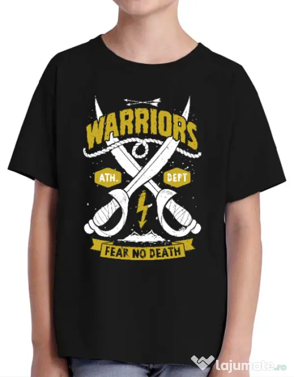 Tricou ADLER copil Warriors Negru