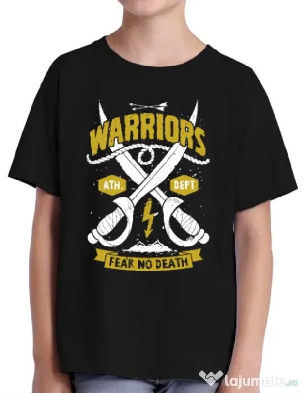 Tricou ADLER copil Warriors Negru