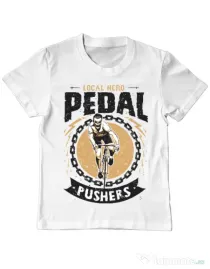 Tricou ADLER copil Pedal pushers Alb