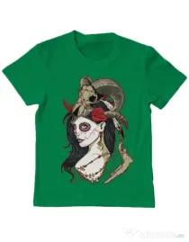 Tricou ADLER copil Dead Queen Verde mediu