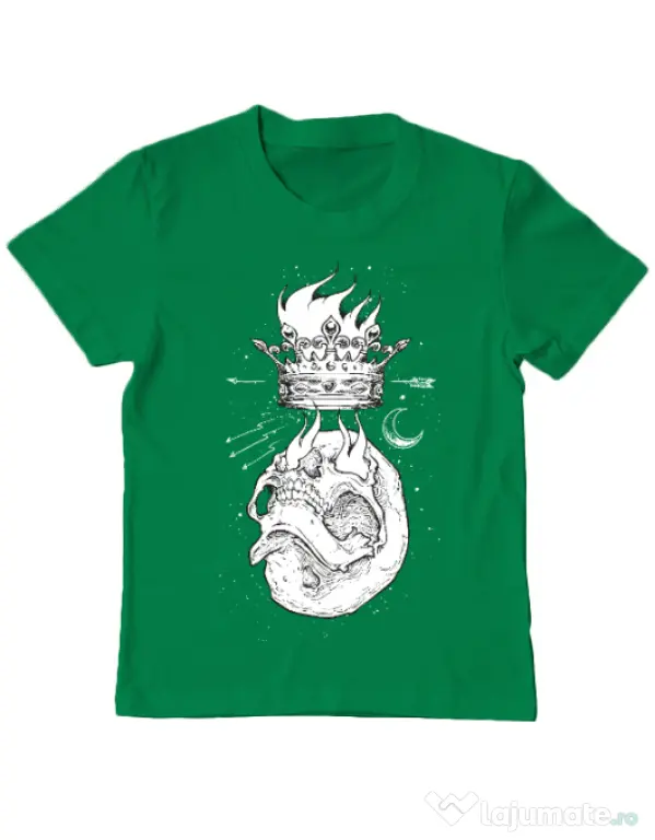 Tricou ADLER copil Flames Verde mediu