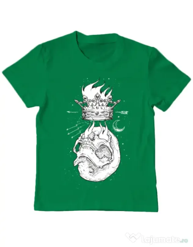 Tricou ADLER copil Flames Verde mediu