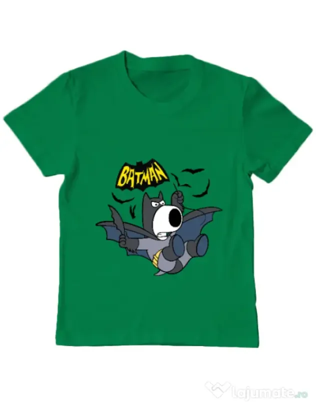 Tricou ADLER copil Bat Brian Verde mediu