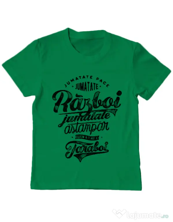 Tricou ADLER copil Pace si razboi Verde mediu