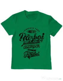 Tricou ADLER copil Pace si razboi Verde mediu