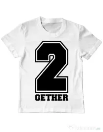 Tricou ADLER copil Together Alb