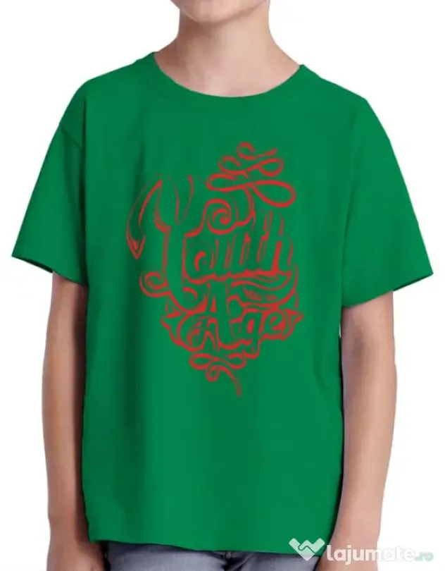 Tricou ADLER copil Youth has no age Verde mediu
