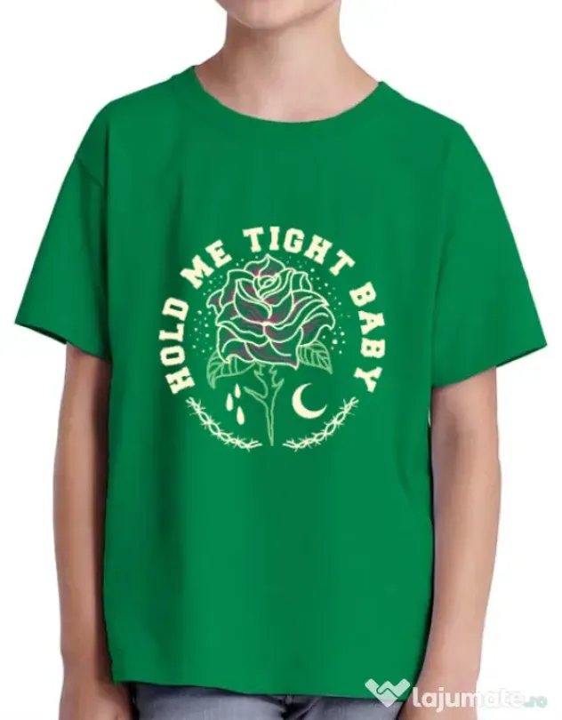 Tricou ADLER copil Hold me tight Verde mediu