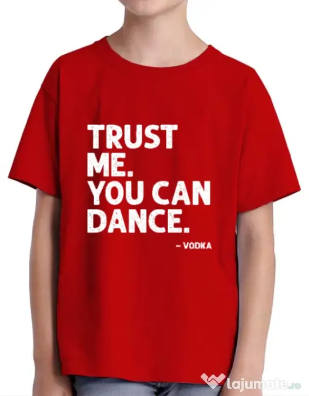 Tricou ADLER copil You can dance Rosu