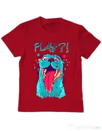 Tricou ADLER copil Play Rosu