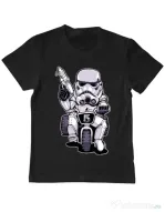 Tricou ADLER copil Little tooper Negru