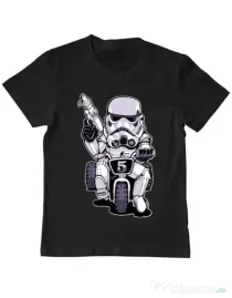 Tricou ADLER copil Little tooper Negru