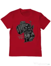 Tricou ADLER copil Mr Boba Boba Rosu