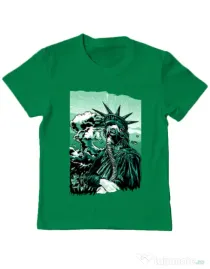 Tricou ADLER copil Save the liberty Verde mediu