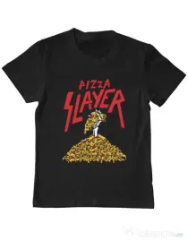 Tricou ADLER copil Pizza slayer Negru