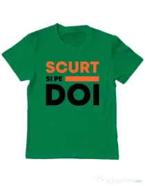 Tricou ADLER copil Scurt si pe doi Verde mediu