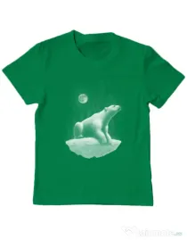 Tricou ADLER copil Faded Verde mediu