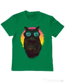 Tricou ADLER copil Underwater punk Verde mediu