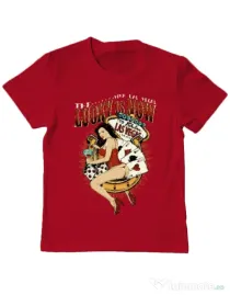Tricou ADLER copil The lucky is now Rosu