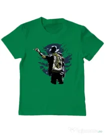 Tricou ADLER copil Zombie pop Verde mediu