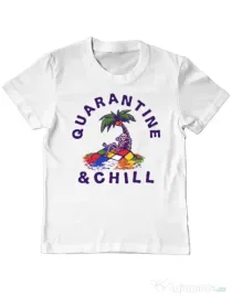 Tricou ADLER copil Rubik island Alb