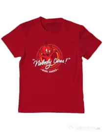 Tricou ADLER copil Nobody cares Rosu