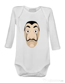 Baby body Dali mask Alb
