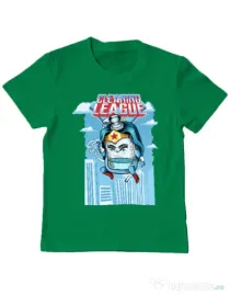 Tricou ADLER copil Cleaning league gel Verde mediu