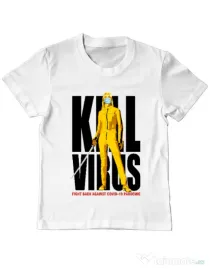 Tricou ADLER copil Kill bill Alb