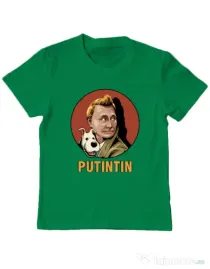 Tricou ADLER copil Putin Tin Verde mediu
