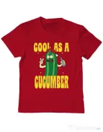 Tricou ADLER copil Cool as cucumber Rosu