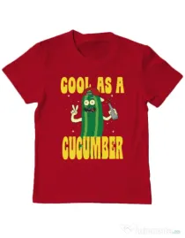 Tricou ADLER copil Cool as cucumber Rosu
