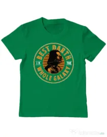 Tricou ADLER copil Best Darth in the galaxy Verde mediu