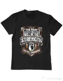 Tricou ADLER copil The pain you feel Negru