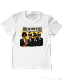 Tricou ADLER copil Dance meme Alb
