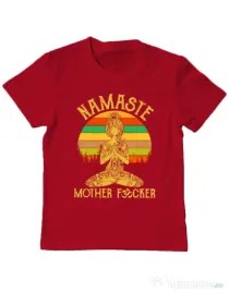 Tricou ADLER copil Namaste motherfucker Rosu