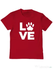 Tricou personalizat copil Love Kola Kariola Alb Rosu