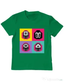 Tricou personalizat copil Four guard Verde mediu