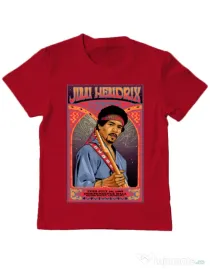 Tricou personalizat copil Jimi Hendrix Rosu