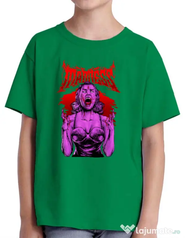Tricou personalizat copil MADNESS Verde mediu