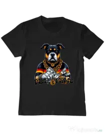 Tricou personalizat copil BULLDOG 08 Negru