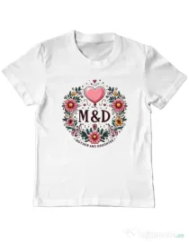 Tricou personalizat copil M&D 05 Alb