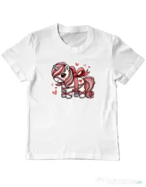 Tricou personalizat copil Cute ponny Alb