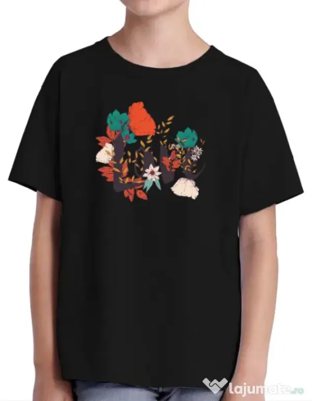 Tricou personalizat copil M&D 28 love Negru