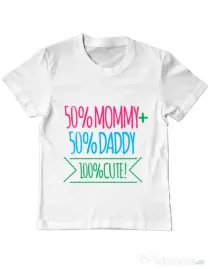 Tricou ADLER copil 100 Cute Alb