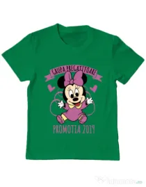 Tricou ADLER copil Absolvire Minnie Mouse Verde mediu