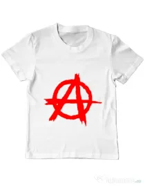 Tricou ADLER copil Anarchy Alb