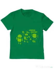 Tricou ADLER copil Android anatomy Verde mediu